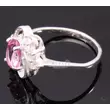 Kép 2/2 - Ezüst Gyűrű Rózsaszín Topázzal
