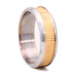 Aranyozott Titánium Karikagyűrű