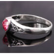 Ezüst Gyűrű Rózsaszín Swarovski Kristállyal