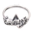 Ezüst Gyűrű – Angyalka Virágokkal