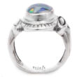 Ezüst Gyűrű Opál Drágakő-Intarziával