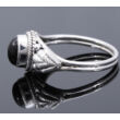 Sterling Ezüst Gyűrű Fekete Ónixszal
