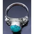 Kép 4/4 - Sterling Ezüst Kaboson Gyűrű Türkizzel