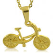 Nemesacél Aranyszínű Bicikli Medál