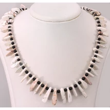 Ezüst Nyaklánc Fehér Türkizzel