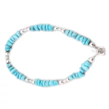 Türkiz Köves Karkötő Ezüst Kapoccsal Türkiz Köves Karkötő Ezüst Kapoccsal