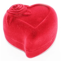 Bordó rózsás szív jegygyűrűs doboz Bordó rózsás szív jegygyűrűs doboz