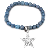 Lapis Karkötő Ezüst Csillaggal Lapis Karkötő Ezüst Csillaggal