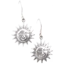 Ezüst Nap Fülbevaló