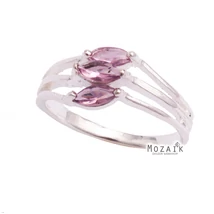 Ezüst Gyűrű Lila Cirkóniával