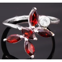 Ezüst Gyűrű Gránát Drágakővel