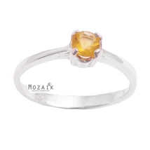 Ezüst Gyűrű Sárga Cirkóniával