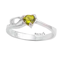 Ezüst Gyűrű Zöld Cirkóniával