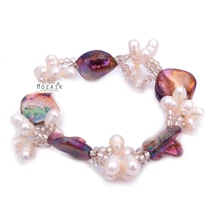 Igazgyöngy és Gyöngyház Karkötő