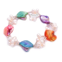 Igazgyöngy és Gyöngyház Karkötő