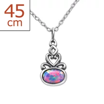 Sterling Ezüst Nyaklánc Opállal - Levendula