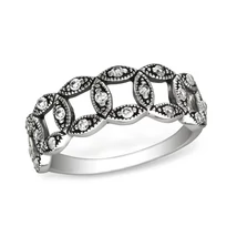 Sterling Ezüst Gyűrű Cirkónia Kövekkel