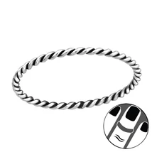 Sterling Ezüst Midi Gyűrű