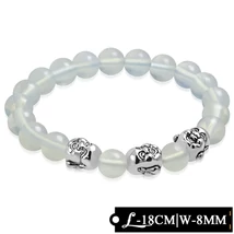 Opál Köves Gumírozott Karkötő Nevető Buddhával