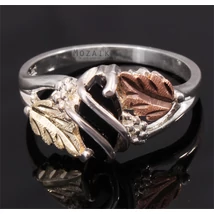 Ezüst Gyűrű Arannyal és Ónixal