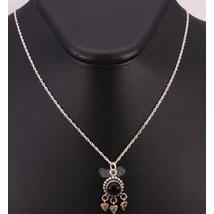 Ezüst Ónix Medál 12 Karátos Arannyal Ezüst Ónix Medál 12 Karátos Arannyal