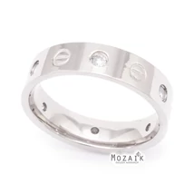 Titánium Karikagyűrű Cirkóniával