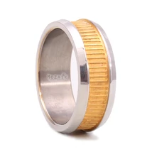 Aranyozott Titánium Karikagyűrű