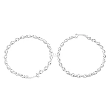 Nemesacél Karikafülbevaló