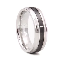 Nemesacél Karikagyűrű PVD Díszítéssel Nemesacél Karikagyűrű PVD Díszítéssel