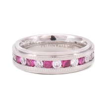 Titánium Karikagyűrű Cirkónia Kövekkel