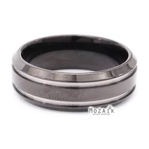 Fekete Titánium Karikagyűrű