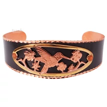 Kézzel Készített Réz Karperec Kolibrivel