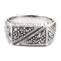 Ezüst Gyűrű Markazittal