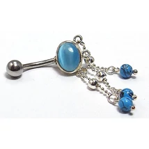 Nemesacél és Ezüst Piercing