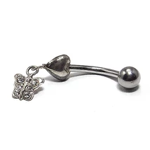 Nemesacél és Ezüst Piercing