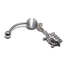 Nemesacél és Ezüst Piercing - Teknős Nemesacél és Ezüst Piercing - Teknős