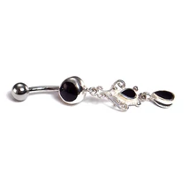 Nemesacél és Ezüst Piercing