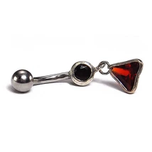 Nemesacél és Ezüst Piercing Cirkóniával Nemesacél és Ezüst Piercing Cirkóniával