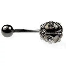 Nemesacél és Ezüst Piercing Cirkóniával