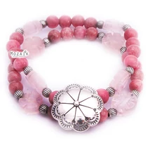 Ezüst Gumis Karkötő Drágakövekkel