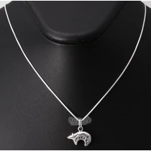 Sterling Ezüst Medve Medál Lánccal