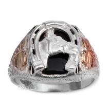 Sterling Ezüst és 12 Karátos Arany Gyűrű