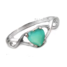 Ezüst Gyűrű Zöld Ónixszal