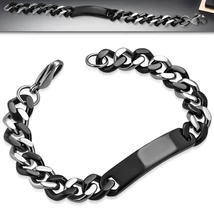 Nemesacél Gravírozható Férfi Karkötő