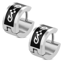 Nemesacél Fülbevaló Mintával