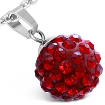 Nemesacél és Agyag Shamballa Medál Cirkóniával Nemesacél és Agyag Shamballa Medál Cirkóniával