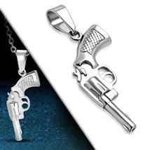 Nemesacél Revolver Medál Nemesacél Revolver Medál