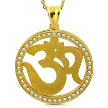 Nemesacél Arany Színű "Ohm" Medál Nemesacél Arany Színű "Ohm" Medál