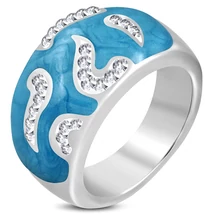 Nemesacél Divatgyűrű Cirkónia kövekkel Nemesacél Divatgyűrű Cirkónia kövekkel