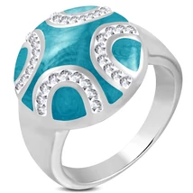 Nemesacél Divatgyűrű Cirkónia kövekkel Nemesacél Divatgyűrű Cirkónia kövekkel